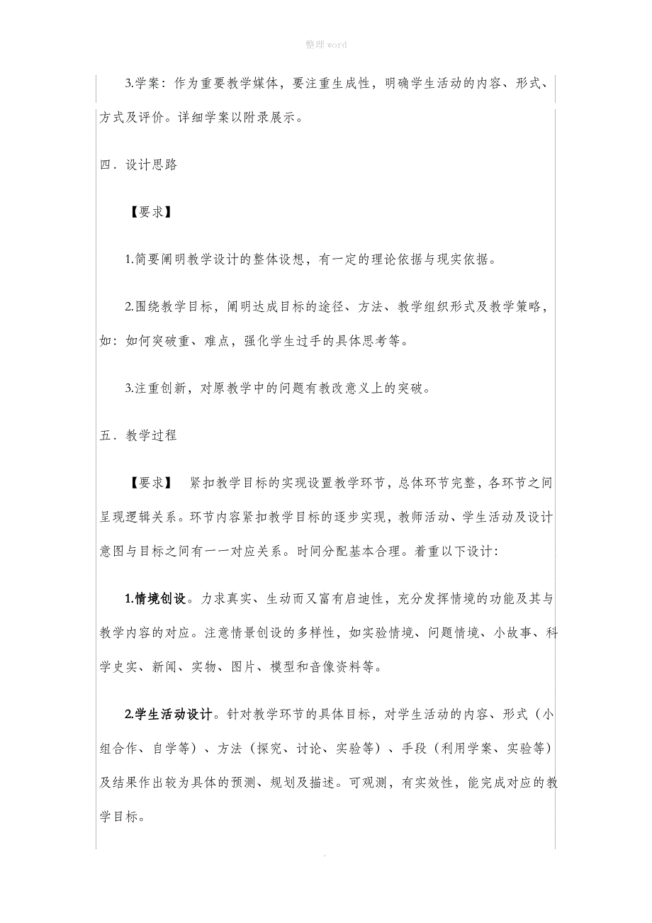 教学设计基本内容及要求_第3页