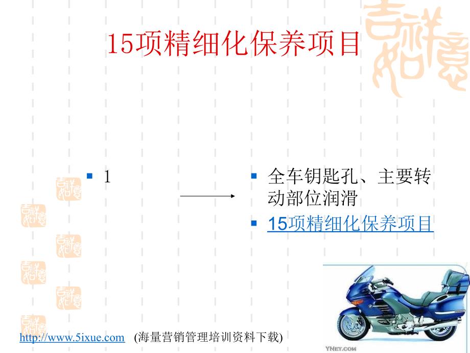 摩托车15项精细化保养项目_第1页