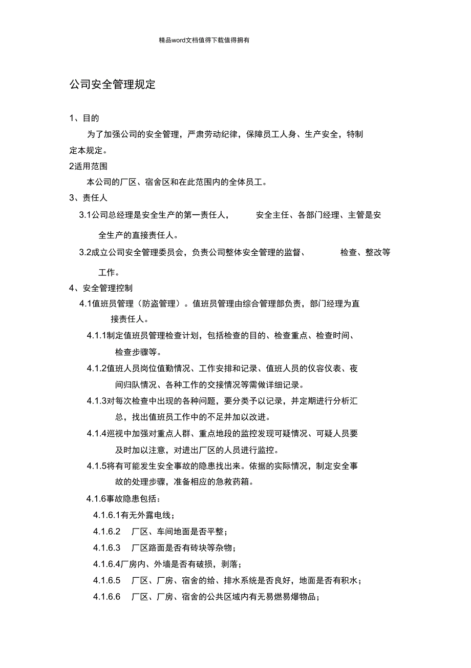 公司安全管理规定_第1页