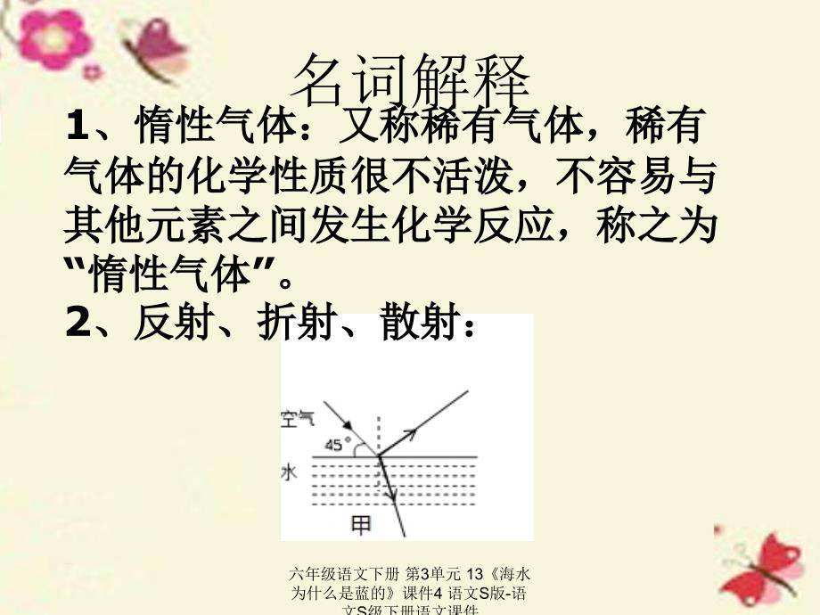 最新六年级语文下册第3单元13海水为什么是蓝的课件4语文S版语文S级下册语文课件_第4页