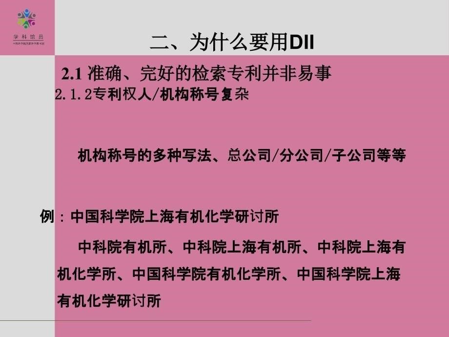 利用DII检索和分析专利文献ppt课件_第5页