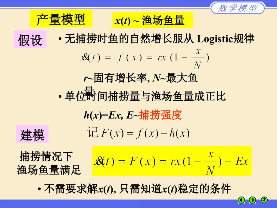 数学建模姜启源第六章稳定性模型ppt课件_第4页