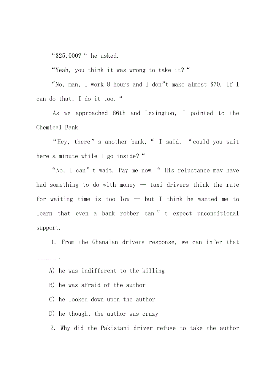 2022年职称英语考试综合类阅读理解预测试题及答案(4).docx_第3页