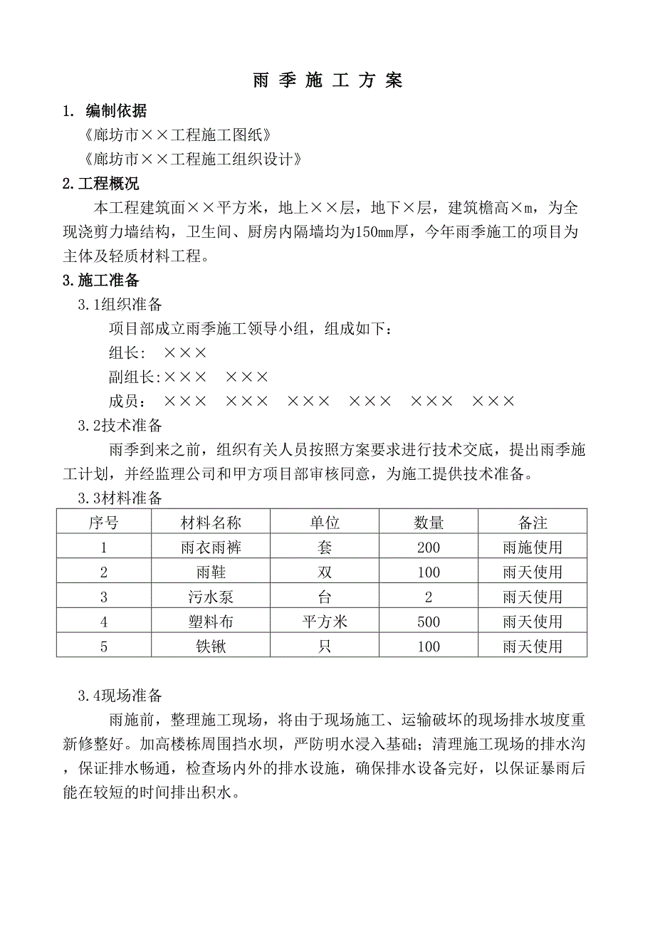 雨季施工方案(3)（天选打工人）.docx_第2页