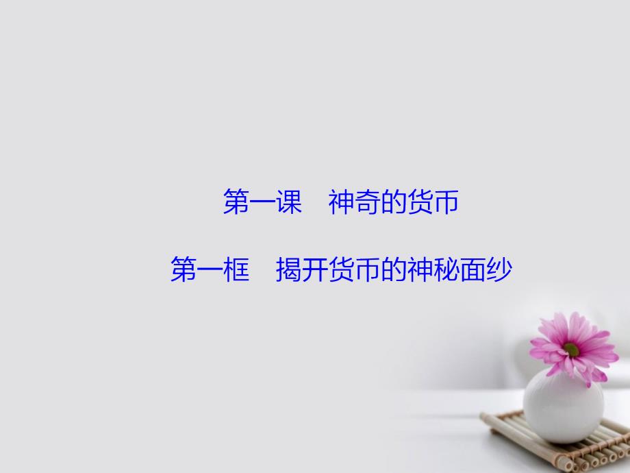 2017-2018学年高中政治 1.1.1揭开货币的神秘面纱课件 新人教版必修1_第3页