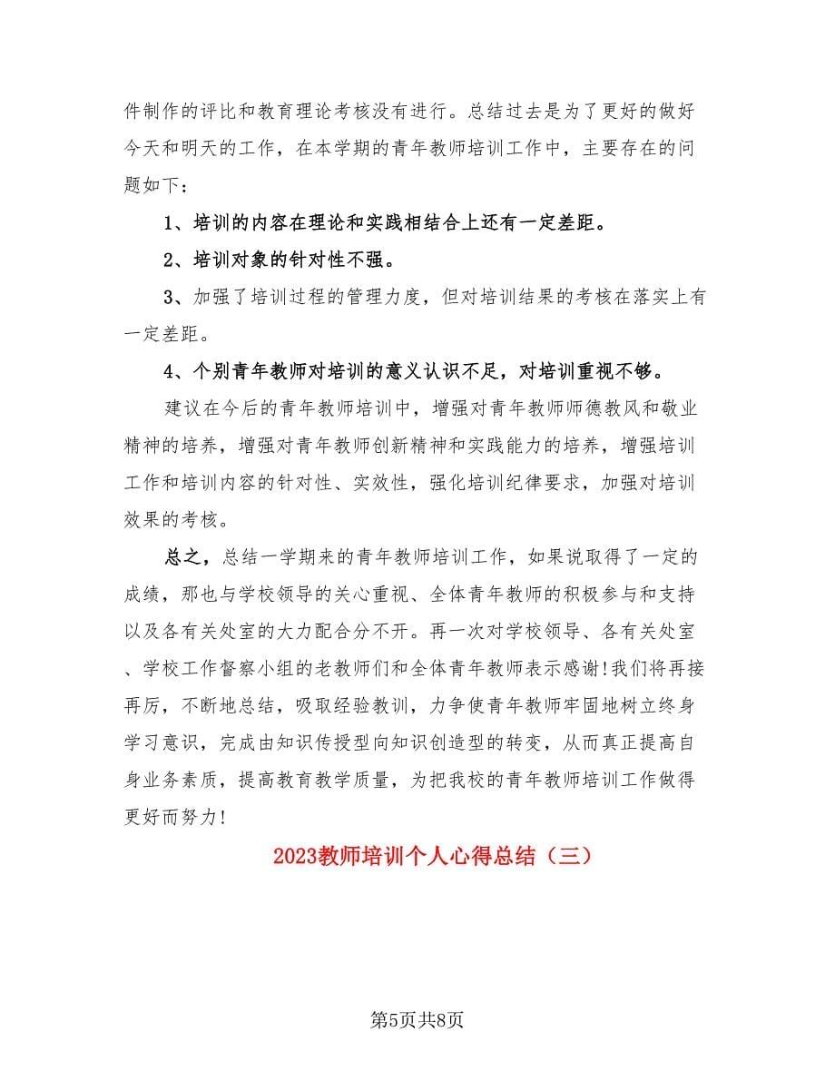 2023教师培训个人心得总结（四篇）.doc_第5页