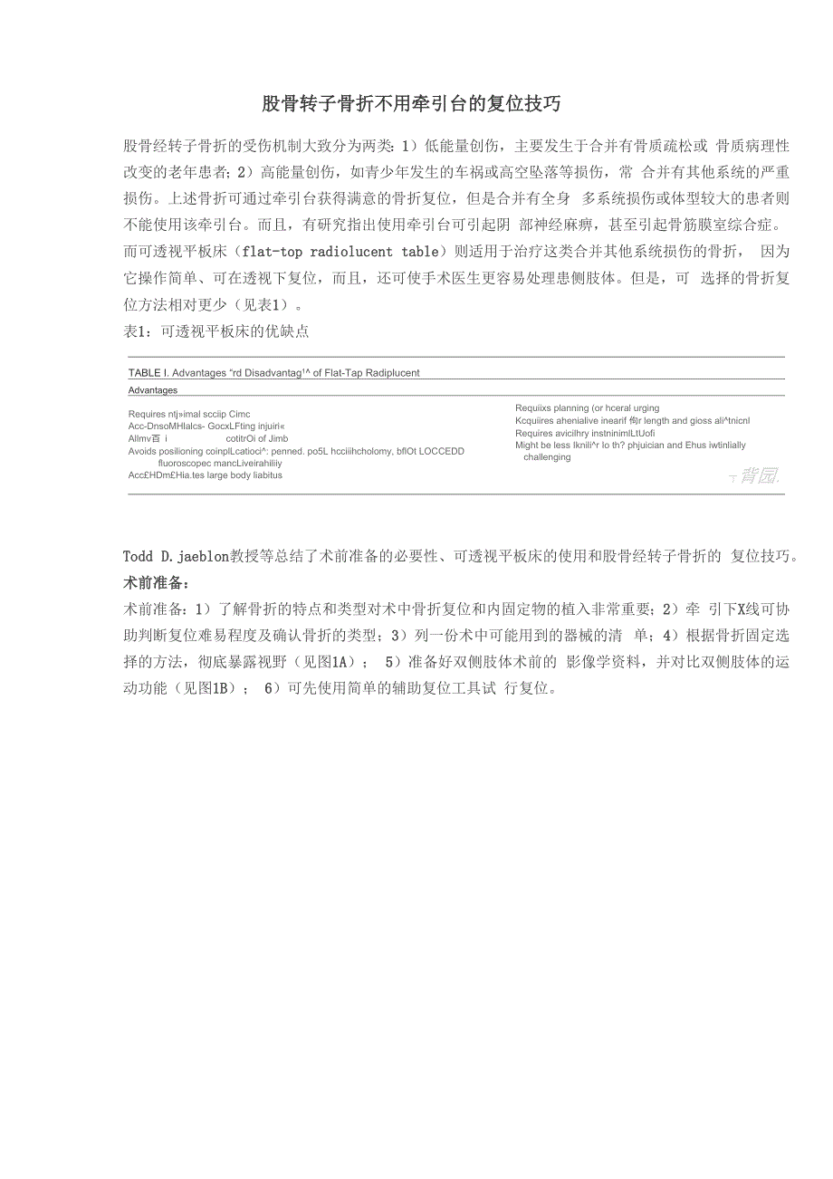 股骨转子骨折不用牵引台的复位技巧_第1页