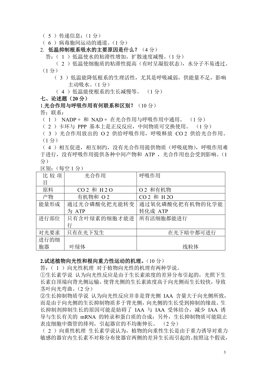 植物生理学试卷3.doc_第3页