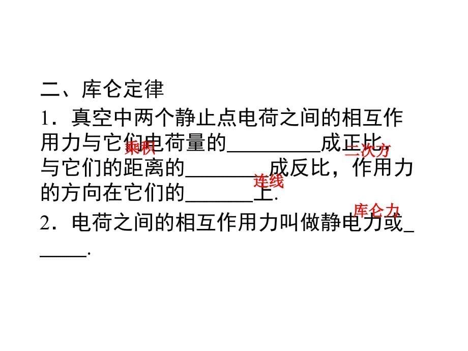 物理：1.2《库仑定律》基础知识讲解课件（新人教版选修31）_第5页