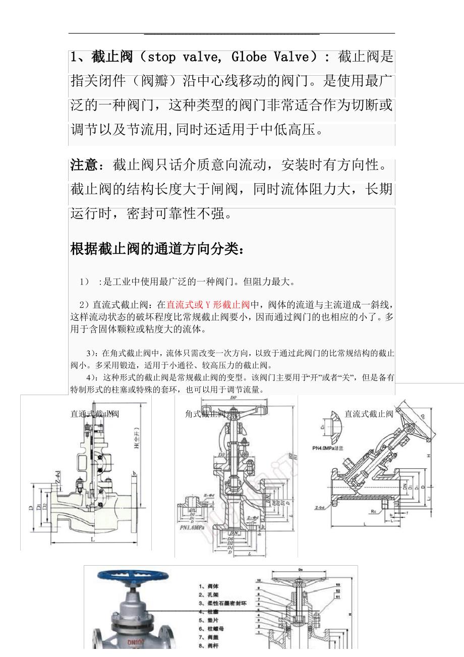 最新截止阀的分类和特点总结_第1页