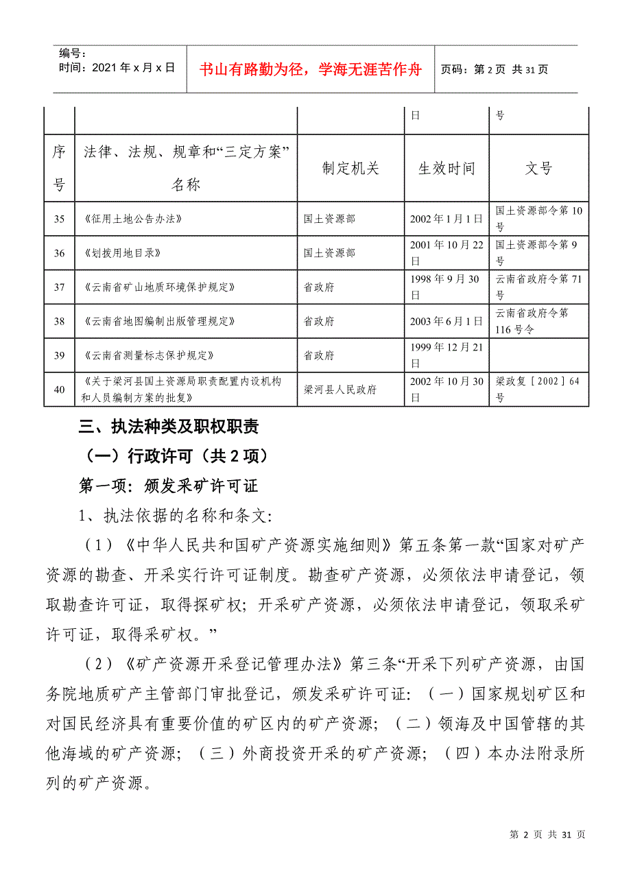 国土资源局执法职责_第3页