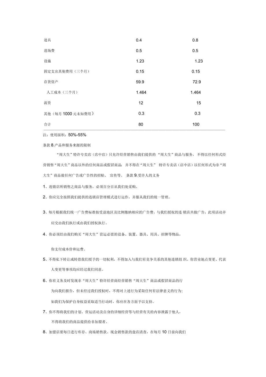 特许经营权提供公告的范例_第5页