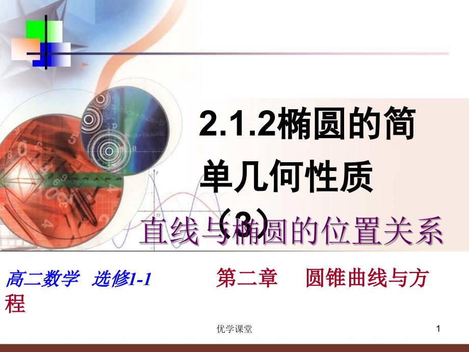 2.2.2椭圆的简单几何性质3直线与椭圆的位置关系【教学内容】_第1页