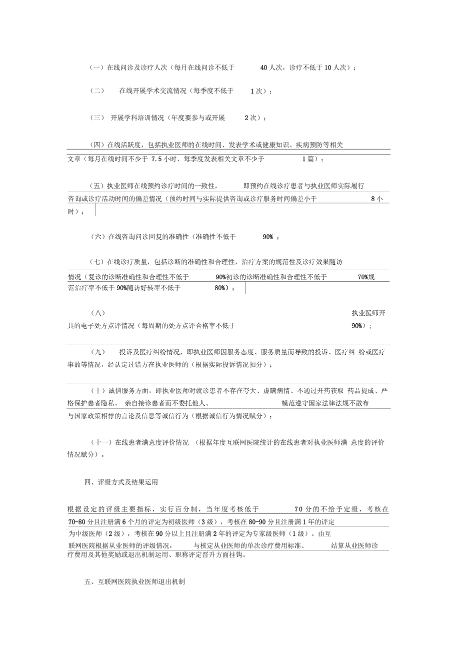 互联网医院执业医师准入及评级制度_第2页