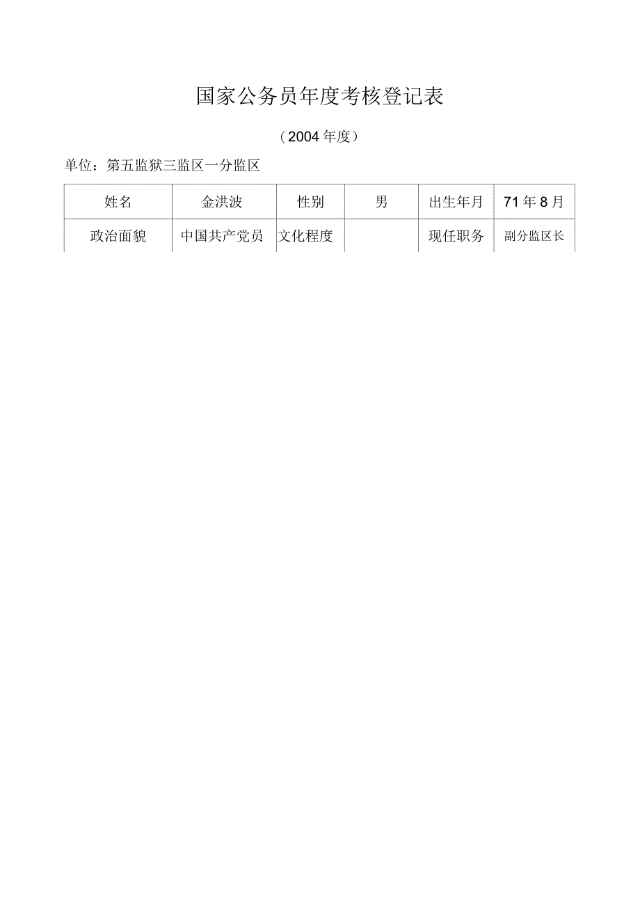 国家公务员年度考核登记表_第1页