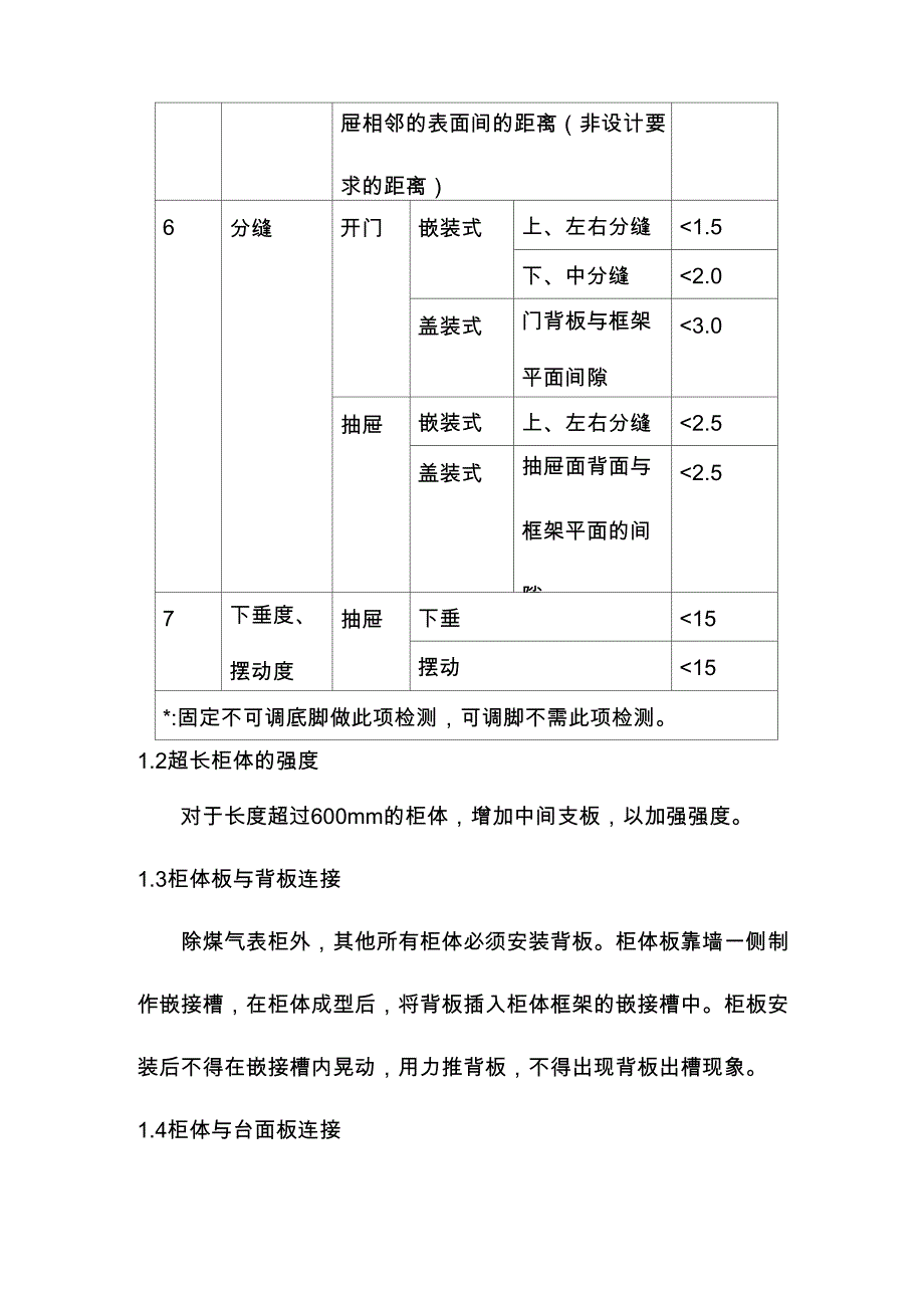 橱柜、浴室柜、玄关柜、镜柜技术要求_第4页