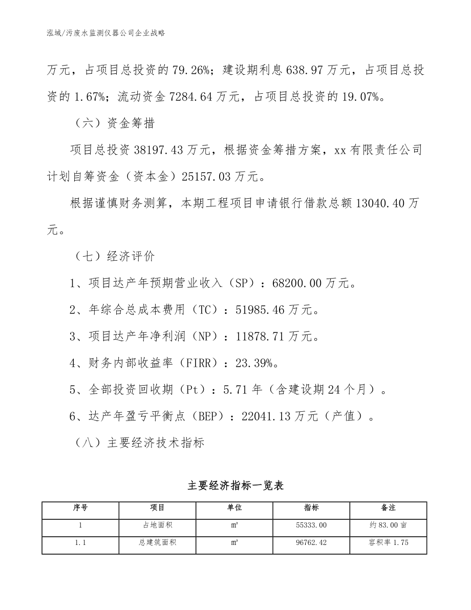 污废水监测仪器公司企业战略【范文】_第3页