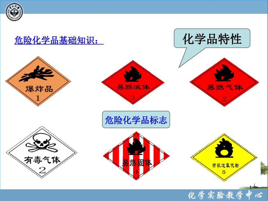 化学实验室安全(8危险化学品与化学事故应急救援)PPT文档_第1页