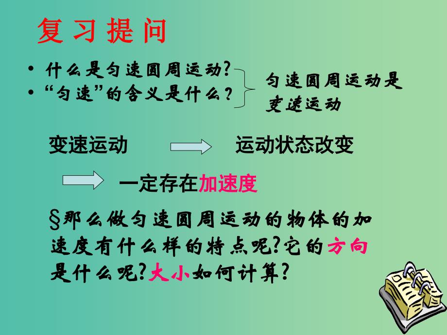 高中物理 5.5向心加速度课件1 新人教版必修2.ppt_第2页