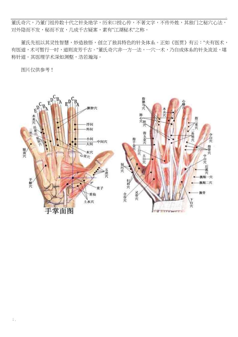 董氏针灸彩色穴位图最全收集(董氏奇穴)-董氏针灸穴位图_第1页