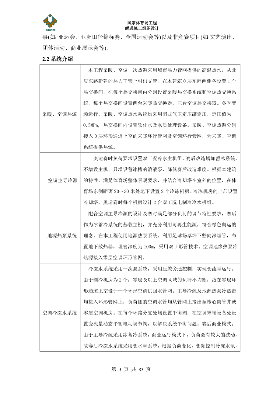 国家体育场工程暖通施工组织设计#北京_第3页