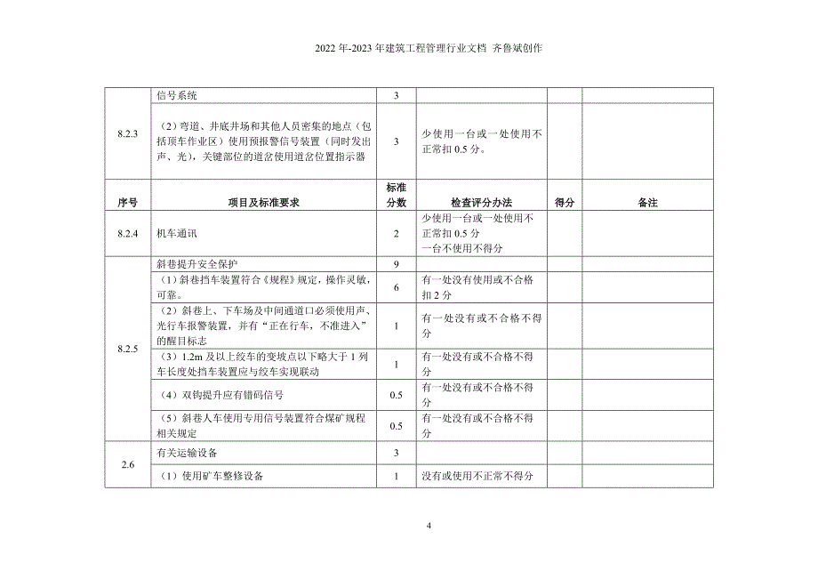 运输管理考评表_第4页