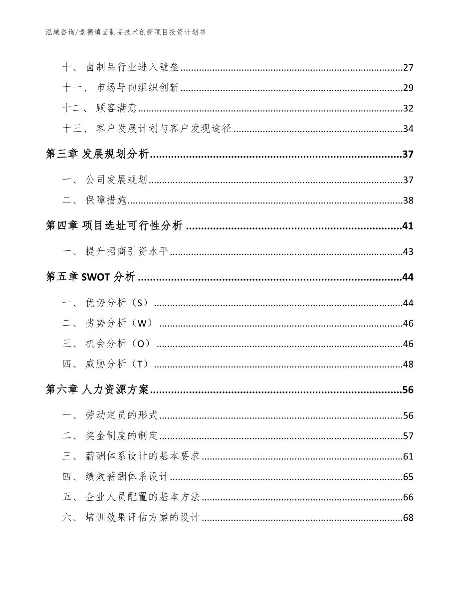 景德镇卤制品技术创新项目投资计划书【范文】_第2页