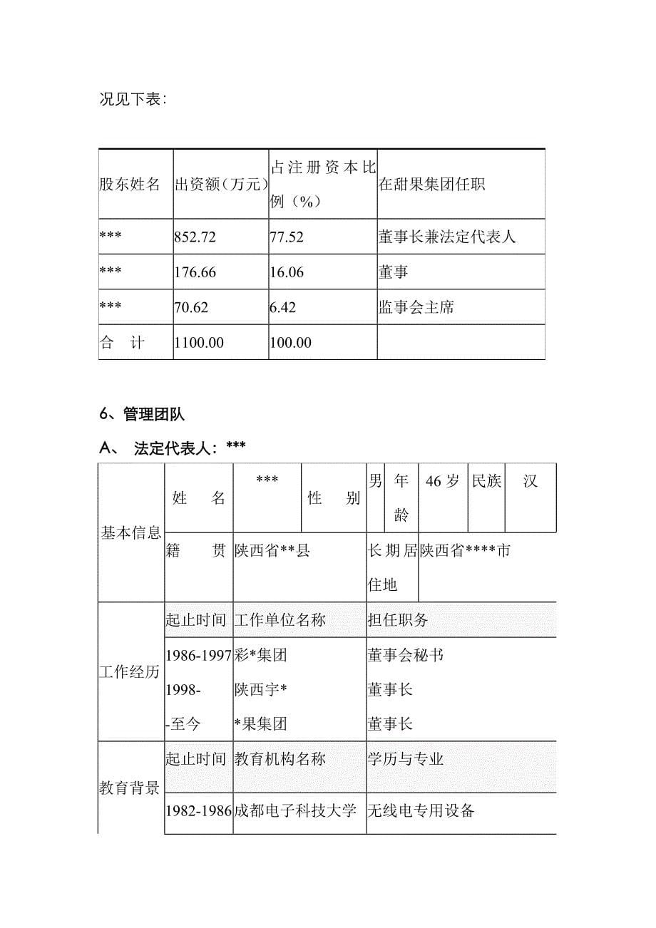 果业集团商业计划书_第5页