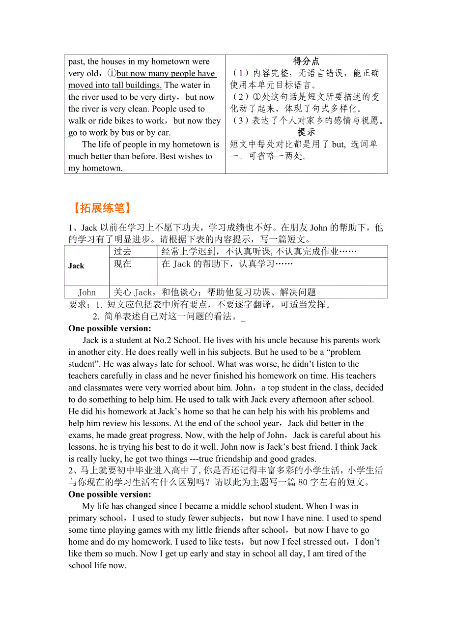 人教九年级unit2系统作文_第3页