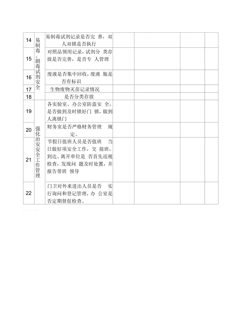 实验室安全检查记录表_第2页