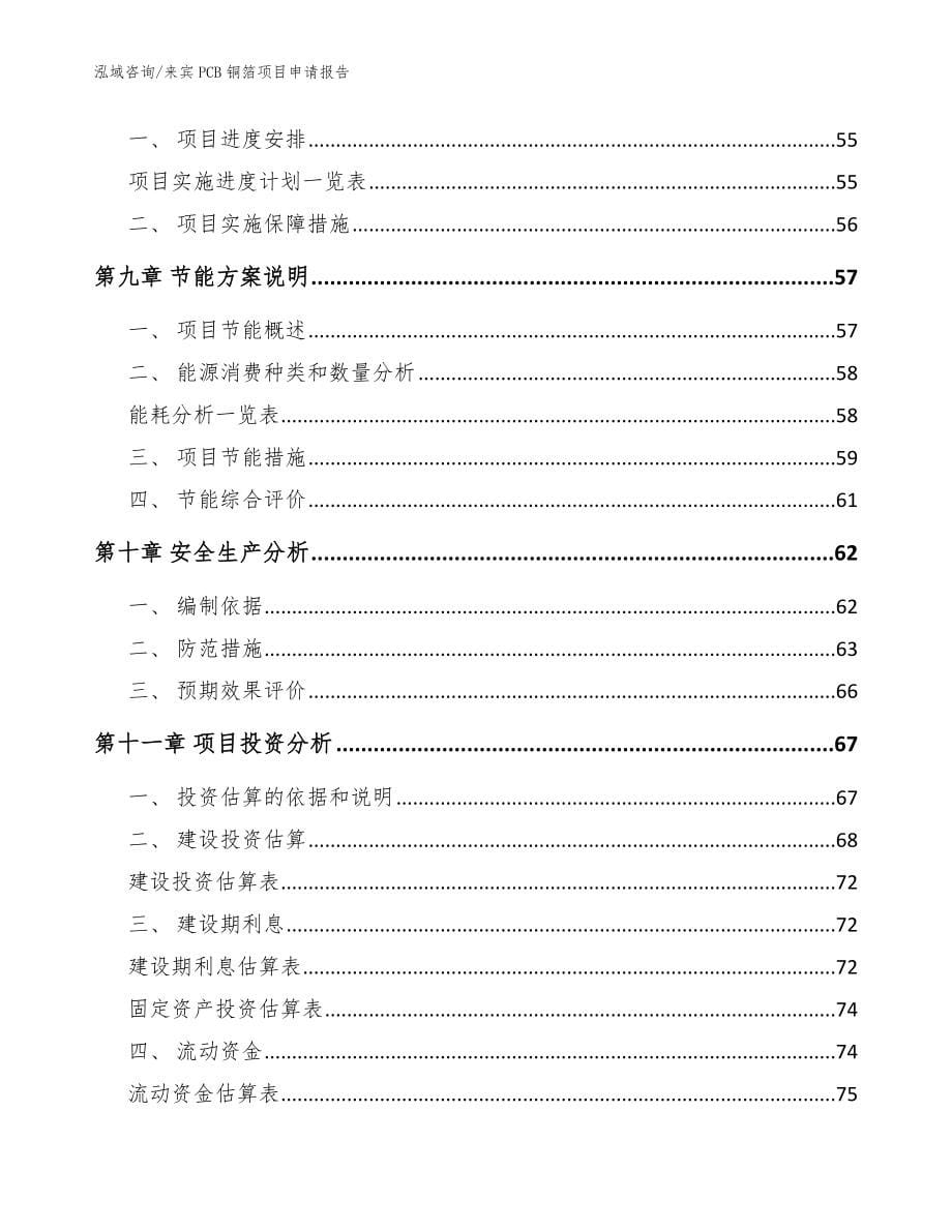 来宾PCB铜箔项目申请报告【参考范文】_第5页