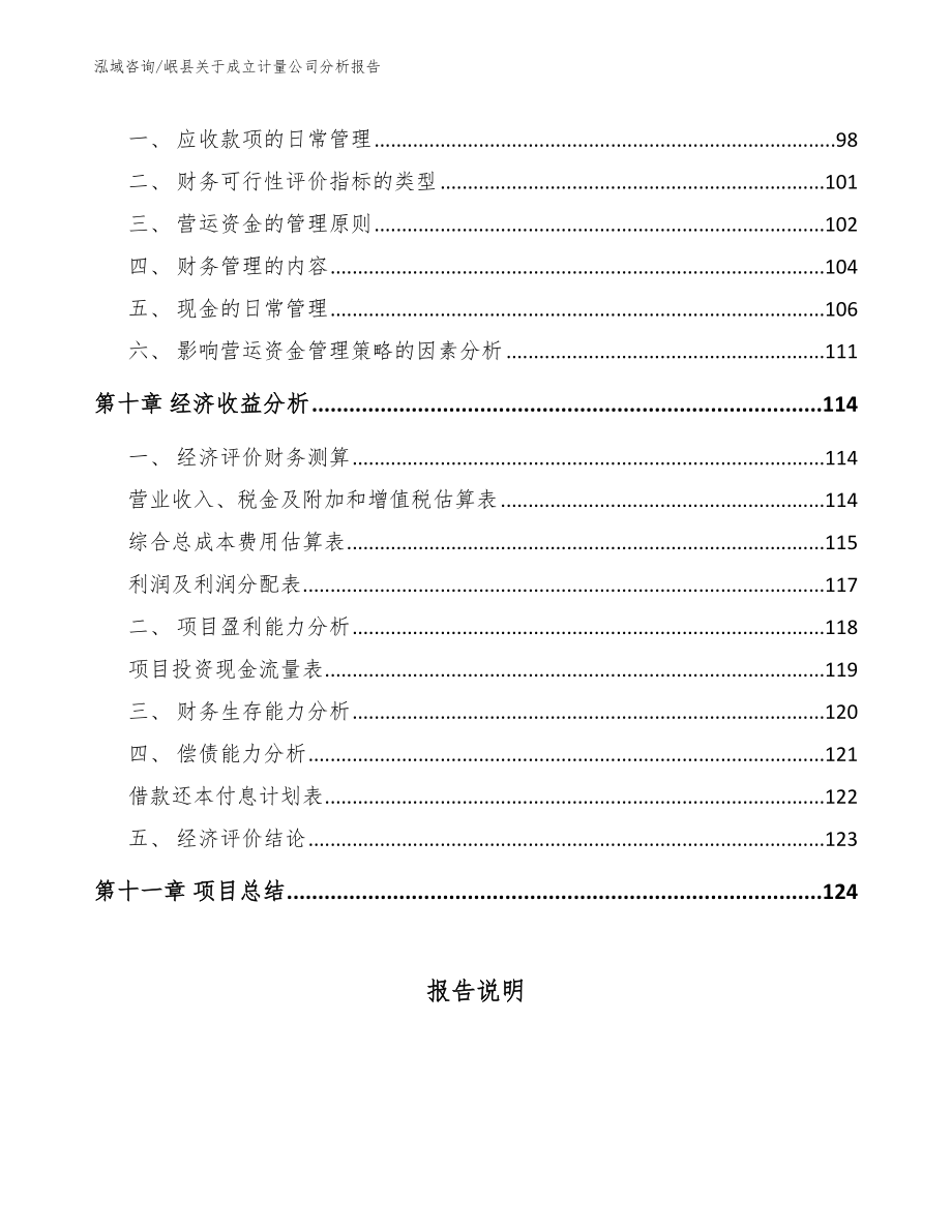 岷县关于成立计量公司分析报告参考模板_第4页