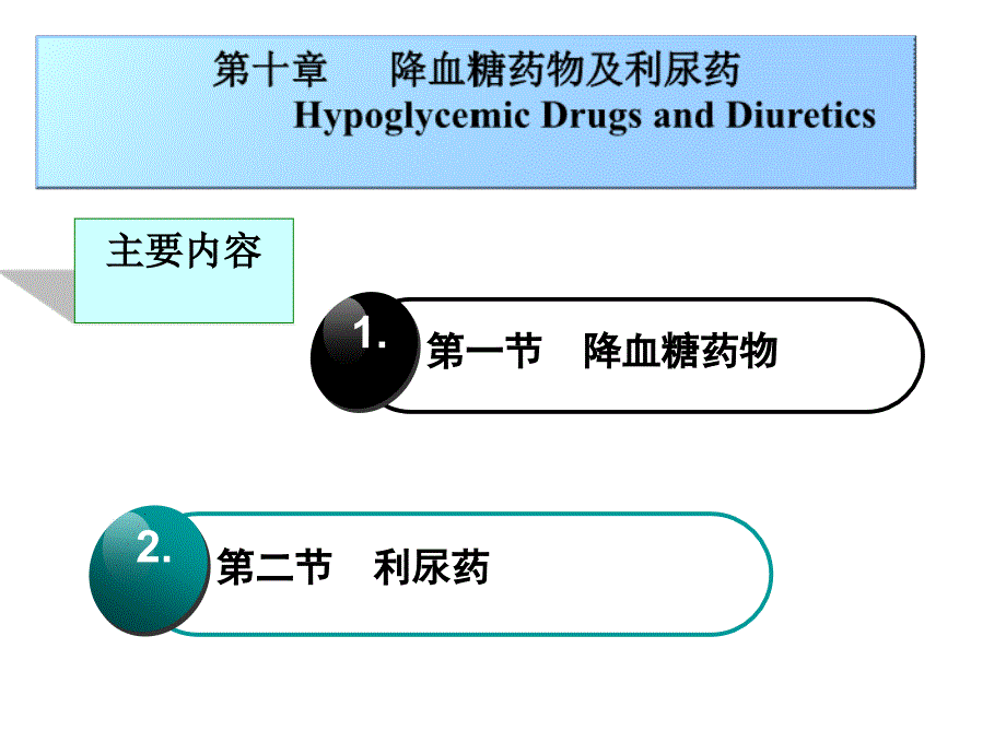 降血糖及利尿药_第2页