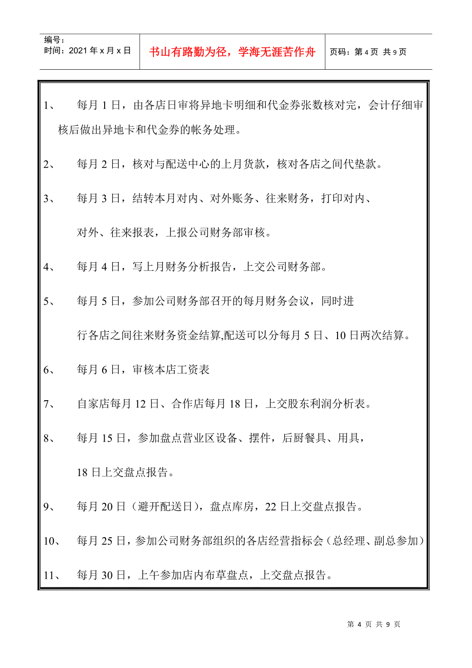 财务主管职务说明书_第4页