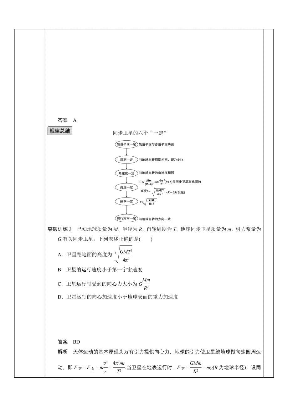 万有引力定律及其应用复习教案_第5页