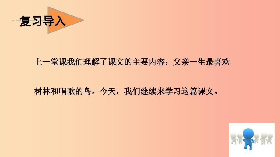 三年级语文上册 第7单元 22 父亲、树林和鸟（第2课时）课件 新人教版_第4页