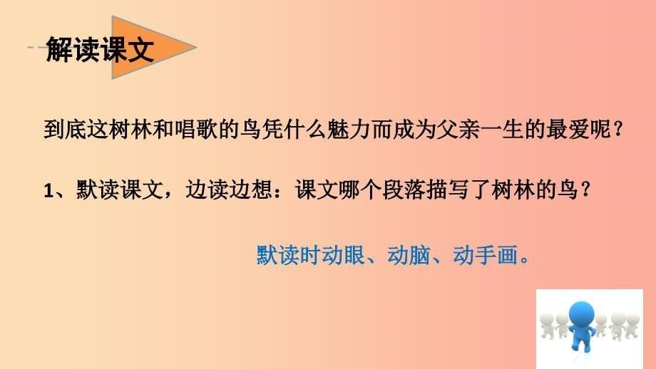 三年级语文上册 第7单元 22 父亲、树林和鸟（第2课时）课件 新人教版_第5页