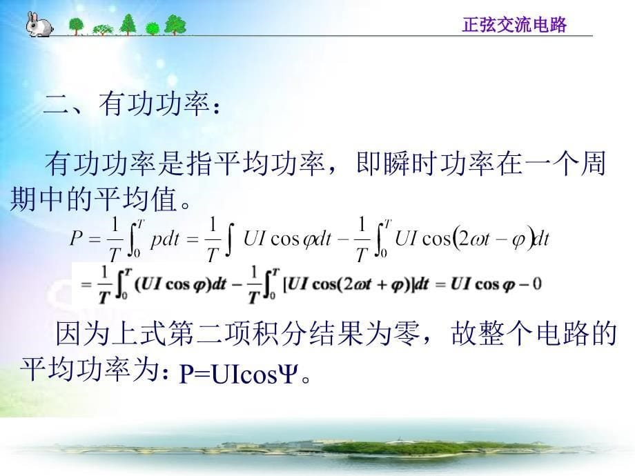 电工基础第66课时.正弦交流电路的功率与功率因数的提高.ppt_第5页