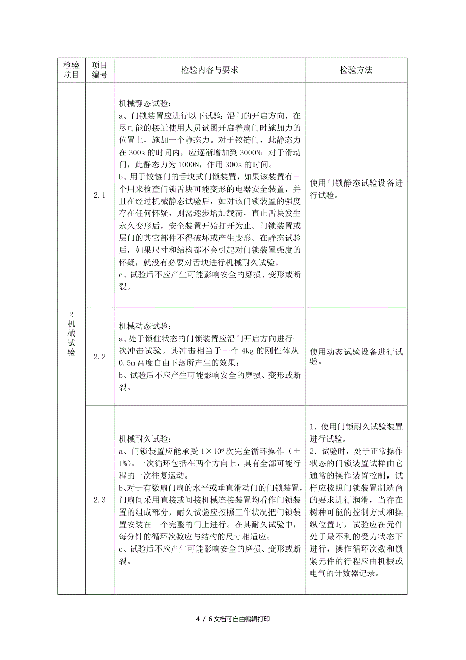 电梯门锁装置型式试验细则_第4页