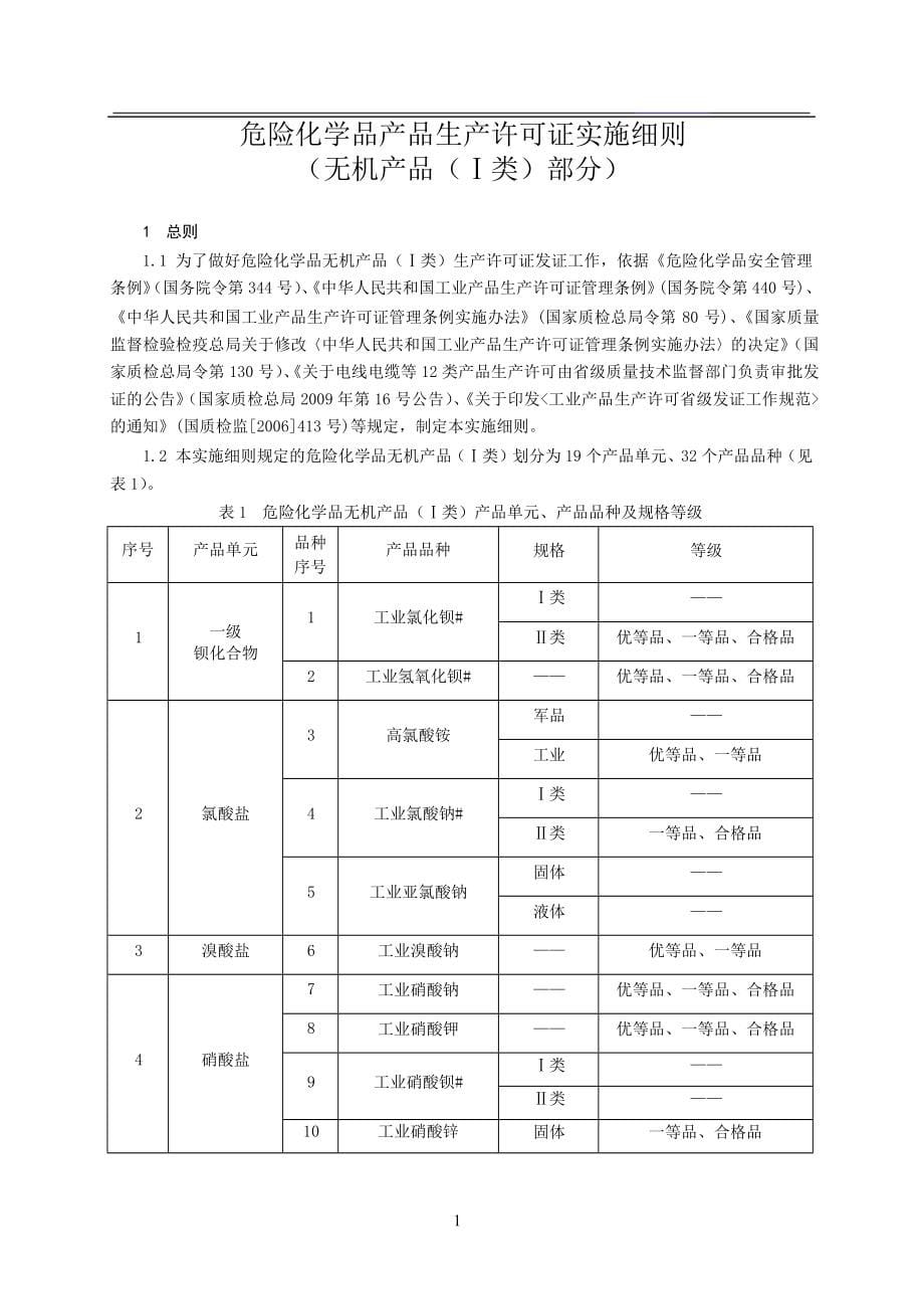 2014危险化学品_无机I类生产许可证实施细则_2014版_第5页