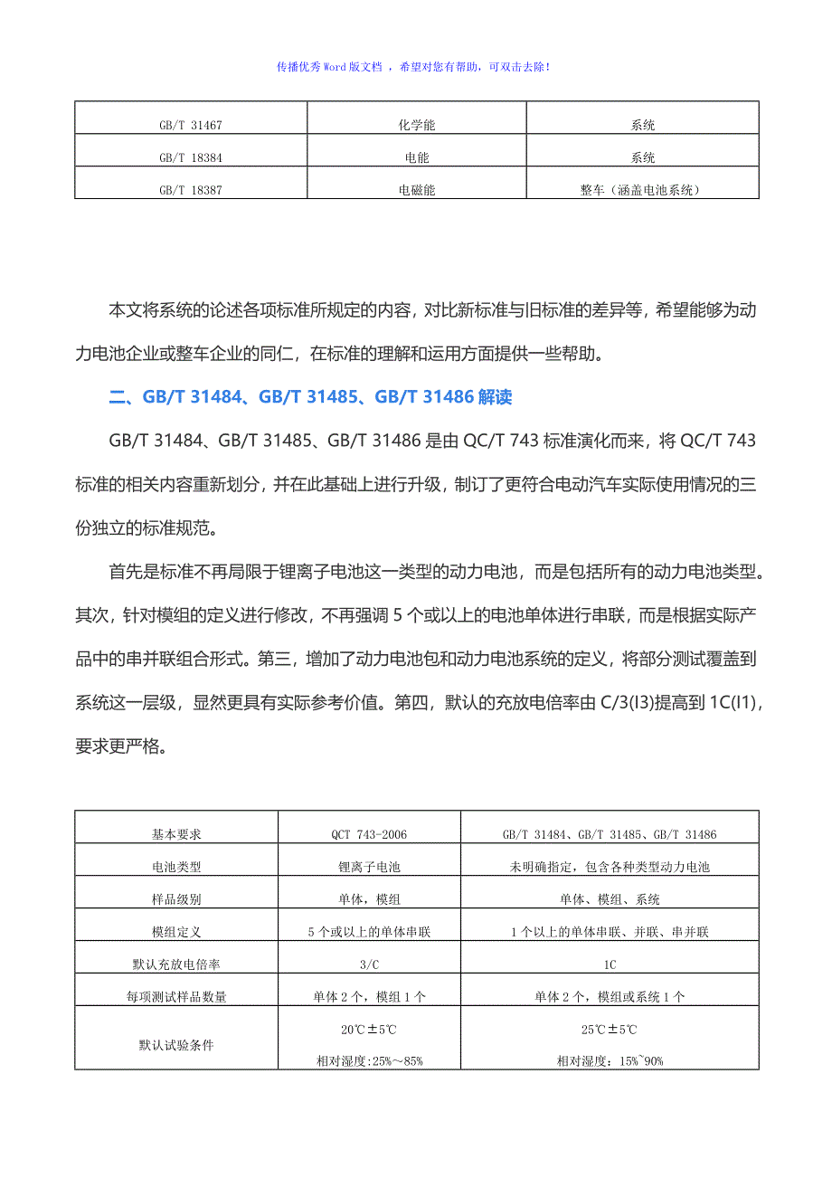 电动汽车动力电池系统国标最详解读Word版_第3页