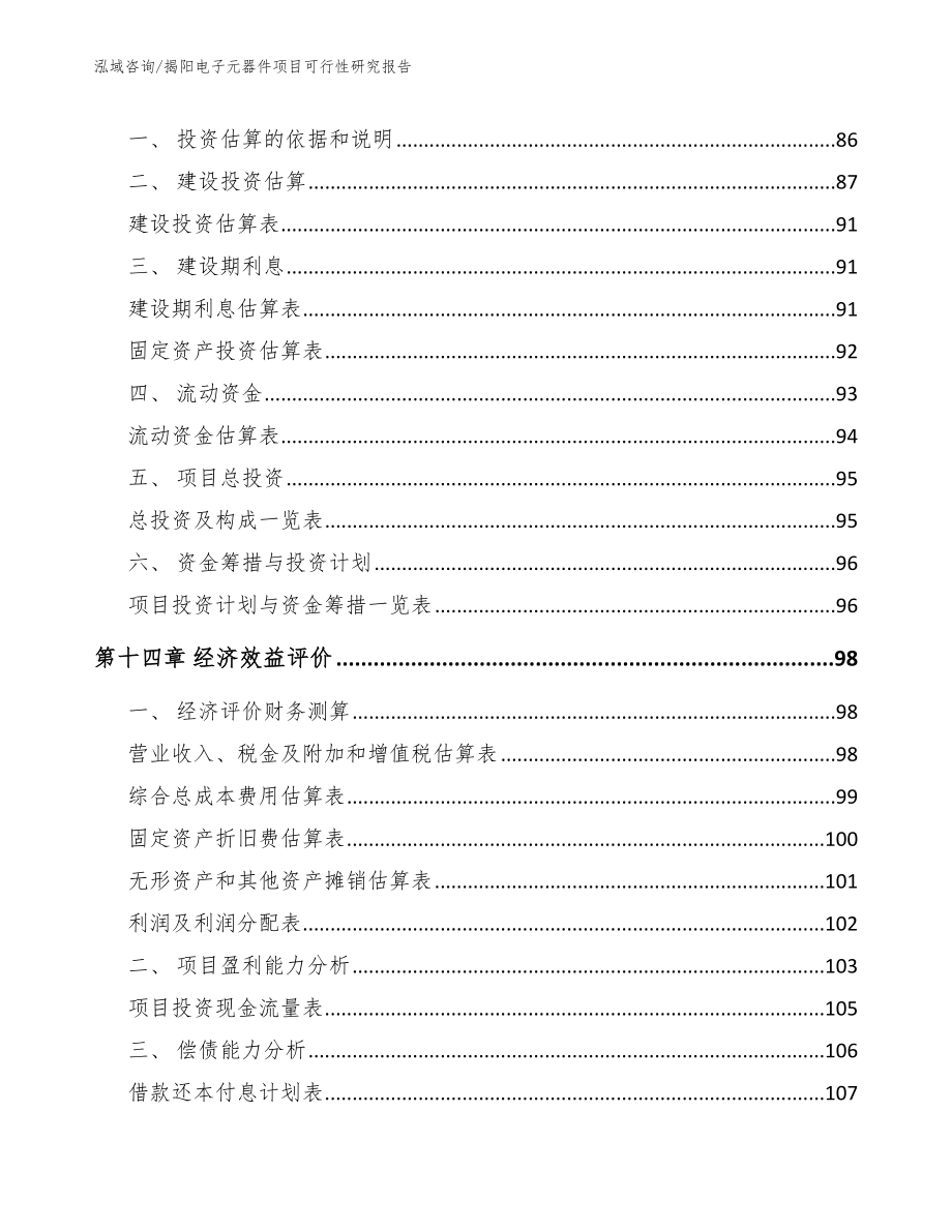 揭阳电子元器件项目可行性研究报告模板范文_第5页