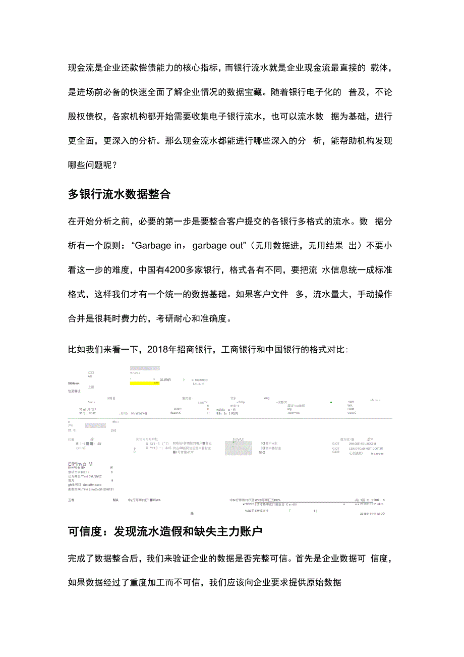 银行流水全面深度分析：汇总验真关联交易股东挪用隐性负债经营分析_第1页