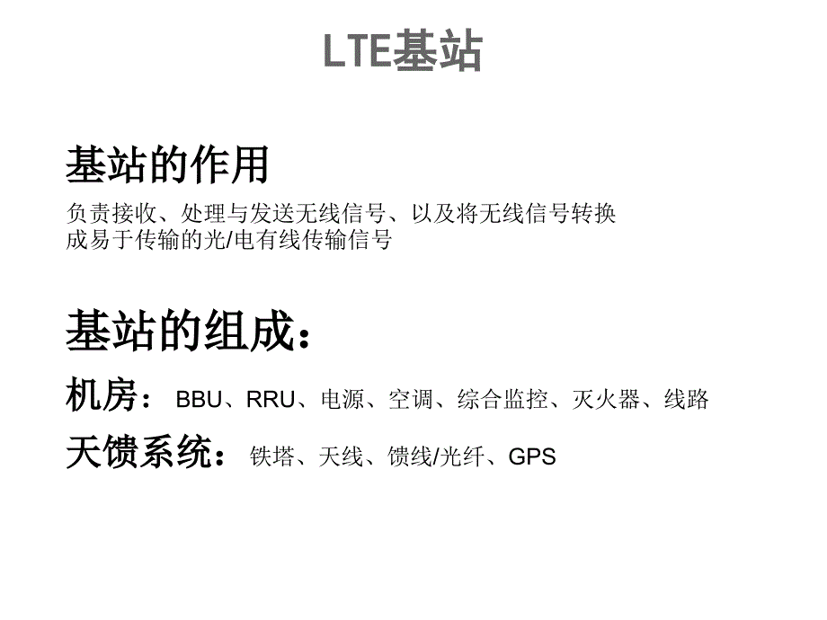 LTE基站组成及天线相关知识ppt课件_第1页