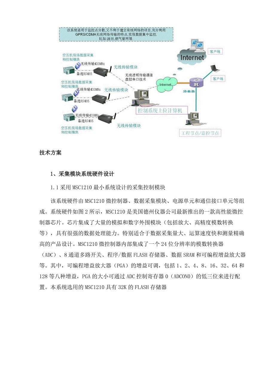 空压机无线测控系统技术研究总结报告_第5页