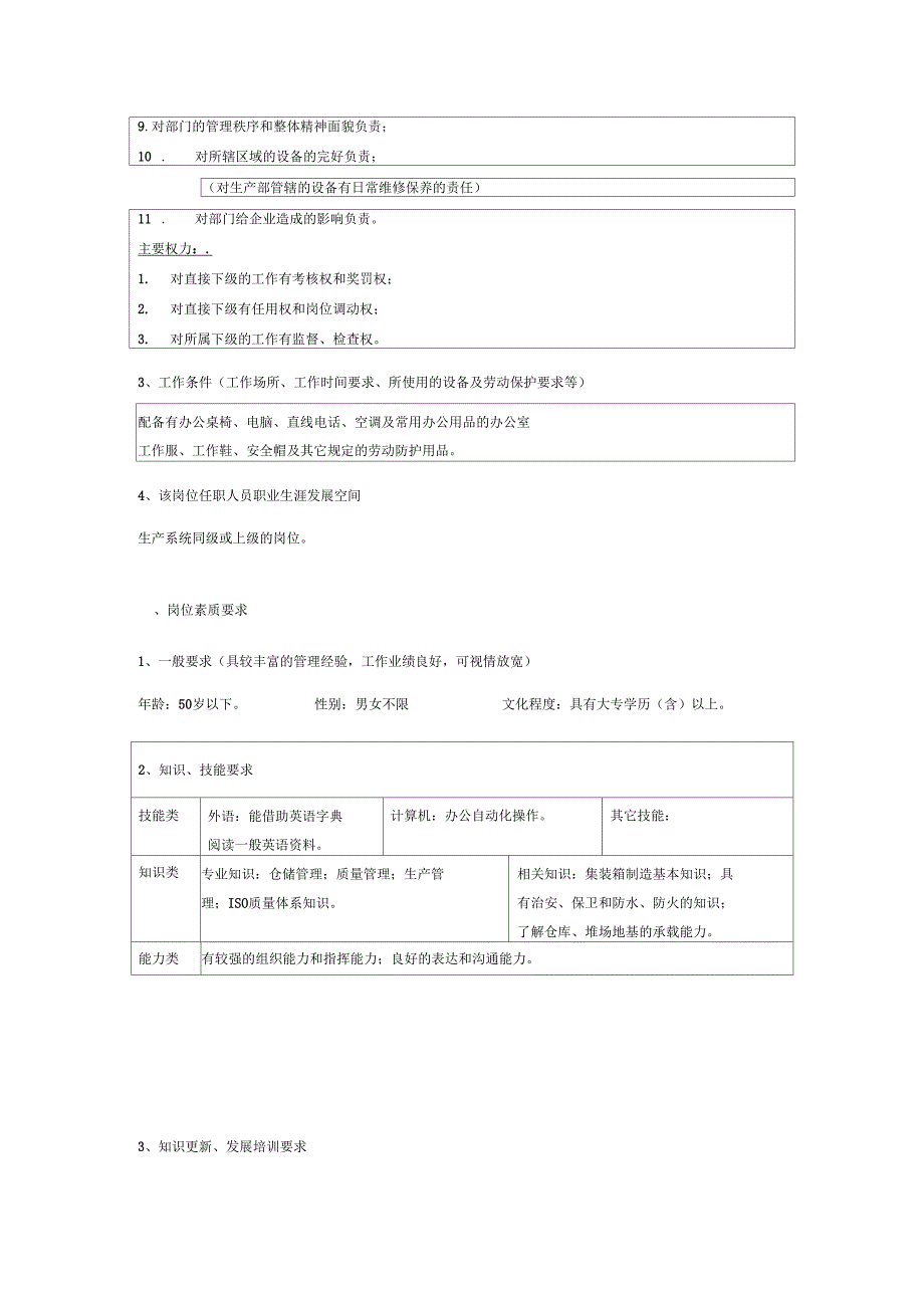 公司物料部岗位描述_第3页