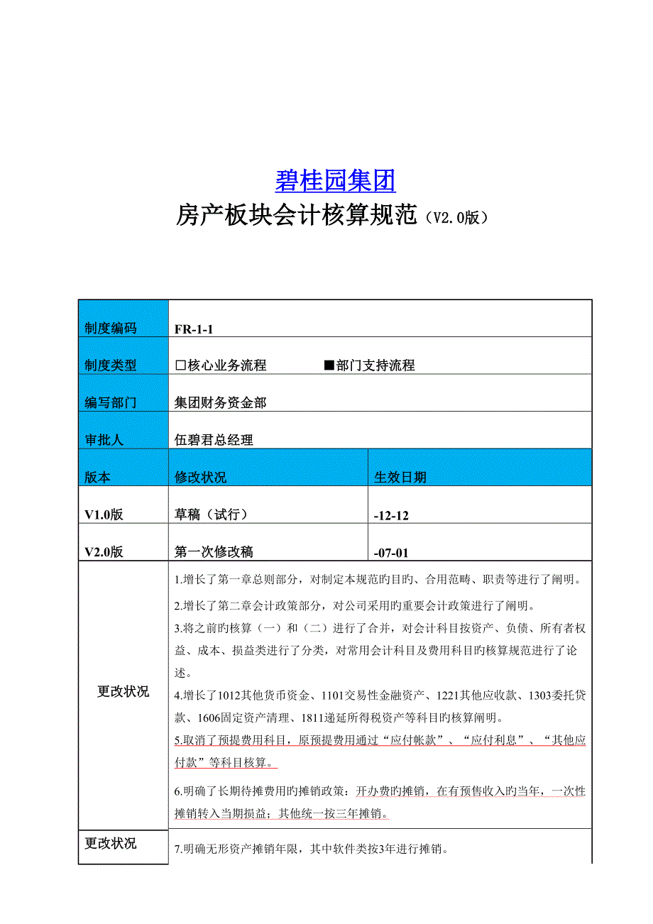 房产板块财务会计与核算管理知识分析规范_第1页