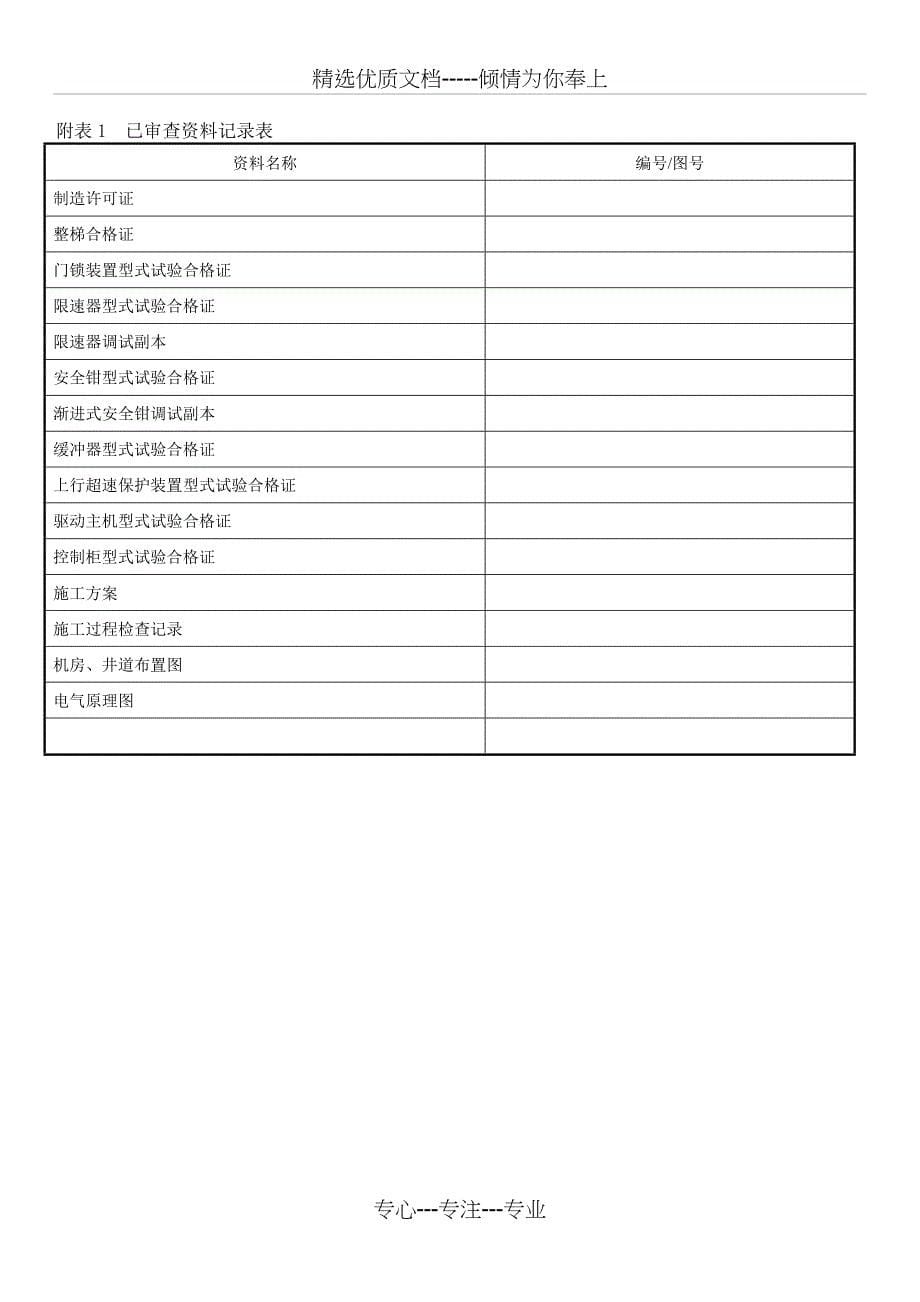 有机房电梯自检报告_第5页