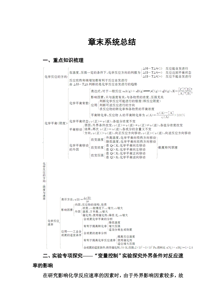 最新 高中化学选修四鲁科版练习：第2章　章末系统总结 Word版含解析_第1页