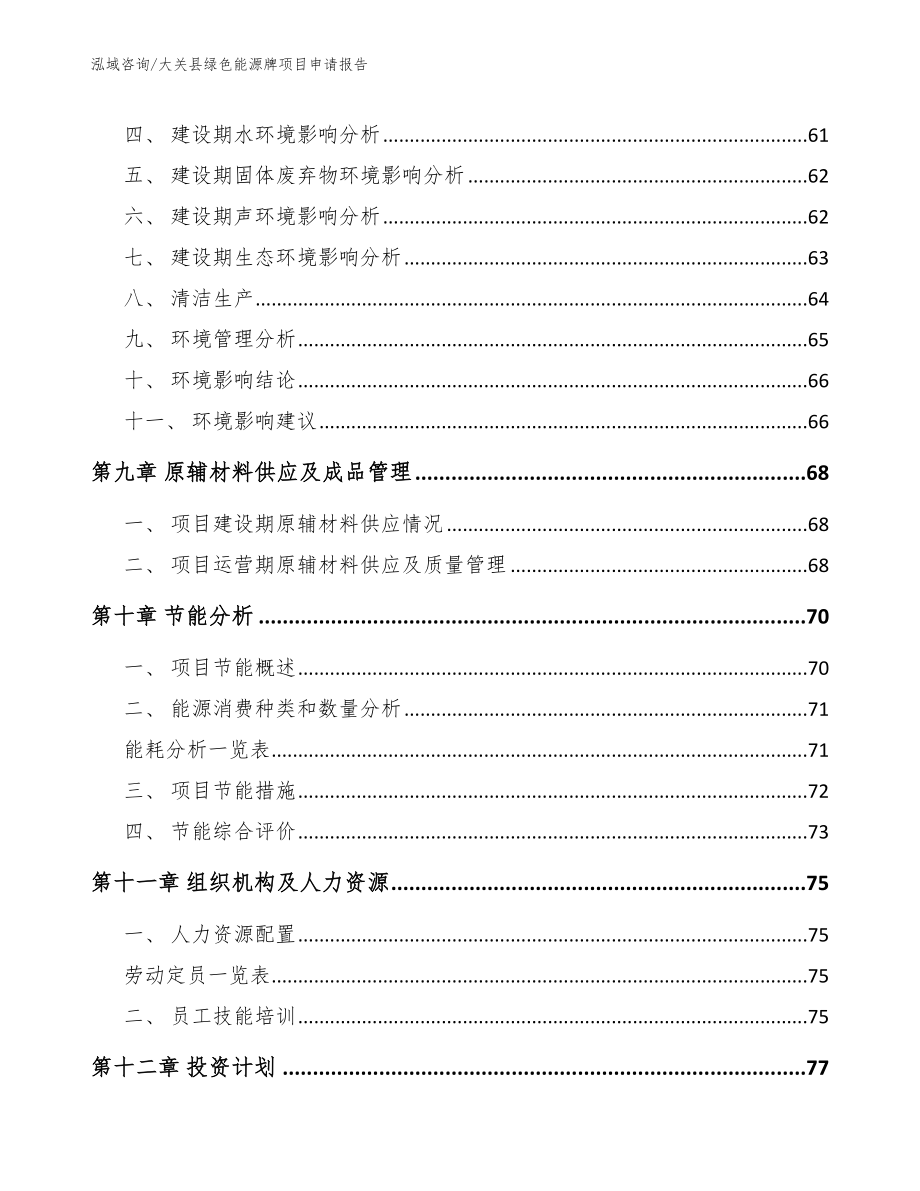 大关县绿色能源牌项目申请报告【参考范文】_第4页